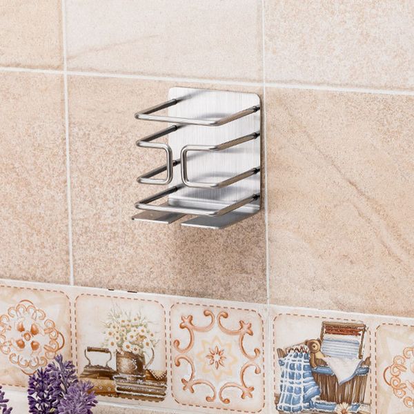 

electric razor self adhesive no punching home stand storage rack stainless steel