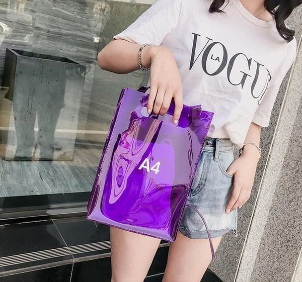 

transparent jelly letter bag summer beach flap bags brand women pvc tote messenger bags ladies girls vacation shoulder01