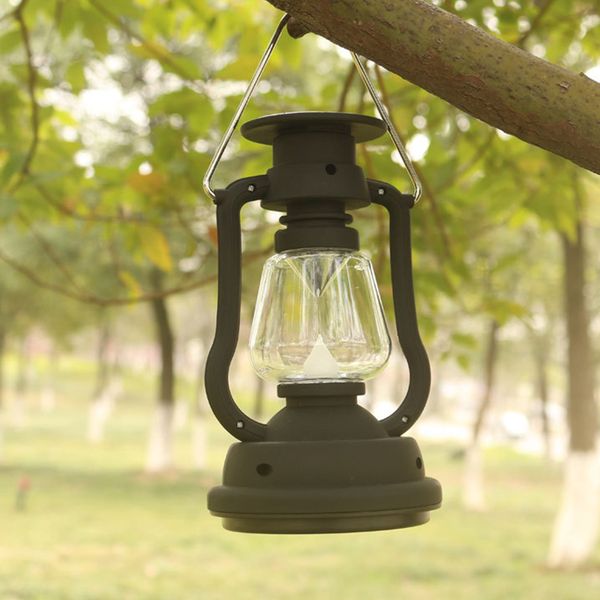 

portable solar powered light emergency led outdoor camping lantern waterproof rechargeable hand crank light abs solar led lamp