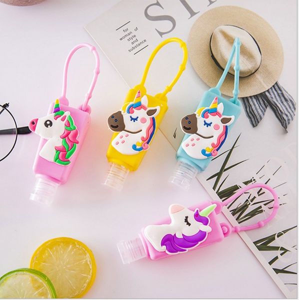 

for 30ml cartoon unicorn printed hand sanitizer bottle cover cute fashion the silicone bottle sleeve hand sanitizer perfume sleeve e81701