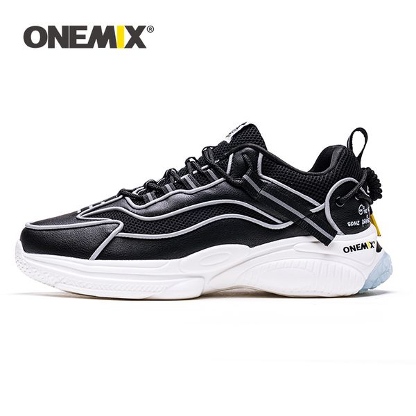 

onemix 2020 sneakers for men breathable mesh reflective summer running shoes outdoor women height footwear walking jogging shoes
