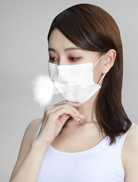 

DHL disposable face mask with three layers of blue dustproof, pollen proof and haze proof breathable disposable mask for adult men and women