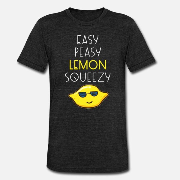 

easy peasy lemon squeezy t shirt men customized tee shirt crew neck family cute new fashion spring autumn pattern shirt
