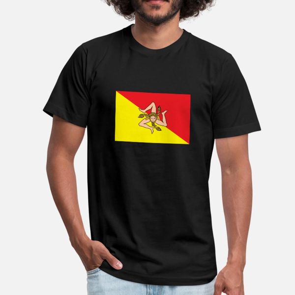 

flag of sicily sicilian flag t shirt men personalized tee shirt euro size s-3xl letter fit humor summer style normal shirt