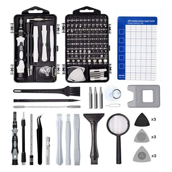 

127 in 1 multi-function screwdriver set netic screw driver bits for computer glasses laprepair tool kit