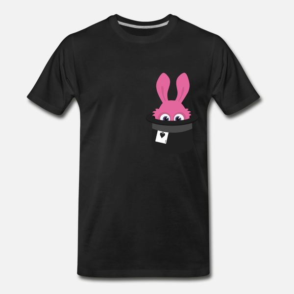 

magic rabbit t shirt men character short sleeve round neck natural interesting funny summer family shirt