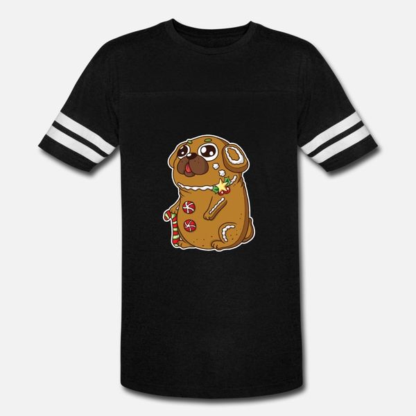 

gingerbread christmas old dog cookie sweet dessert t shirt men printing short sleeve plus size 3xl pictures loose basic spring autumn