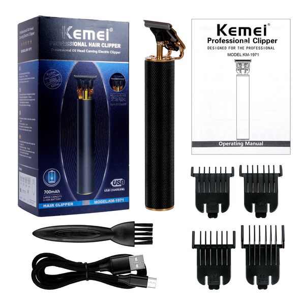 

new kemei 1971b 1971 pro li t-outliner skeleton heavy hitter cordless trimmer men baldheaded hair clipper finish cutting km-1971 machine