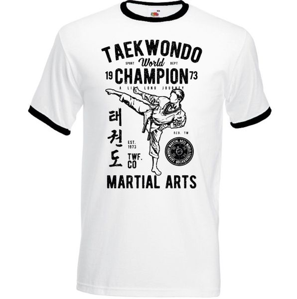 

sport 2019 new fashion brand male tshirt men taekwondo world championship men's martial arter t-shirt traineresign t-shirt