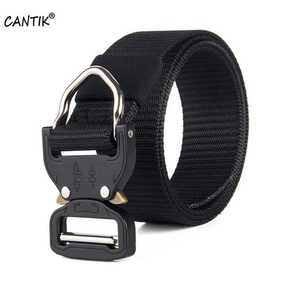 

cantik quality multi-functional tactics nylon belt aluminum alloy slide buckle metal camouflage accessories men cbca107, Black;brown