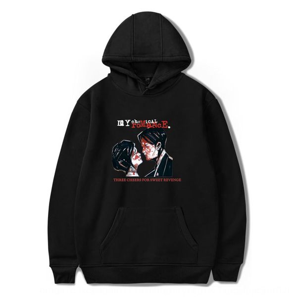 

2020 hooded round neck sweaterwith hat my chemical romance my chemical romance hooded neck round sweater sweater sweaterwith hat, Black