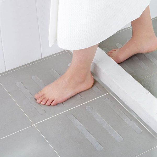 

5pcs floor anti slip sticker tape waterproof stairs bathroom toilet transparent