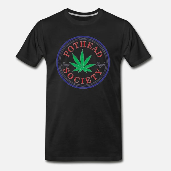 

pothead society t shirt men knitted cotton s-xxxl unique loose funny casual summer style natural shirt