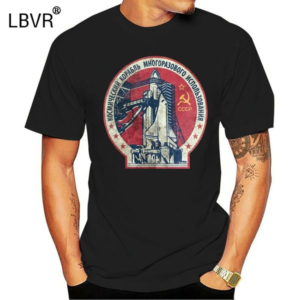 

lbvr men's t shirt cccp russia soviet union ussr era space interkosmos boctok rocket buran space shuttletee