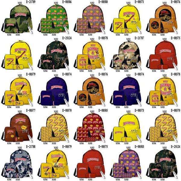 

3pcslot bag outdoor backwoods case pencil bag shoulder school backwoods pencil backpack shoulder backpack cigar black case glitk