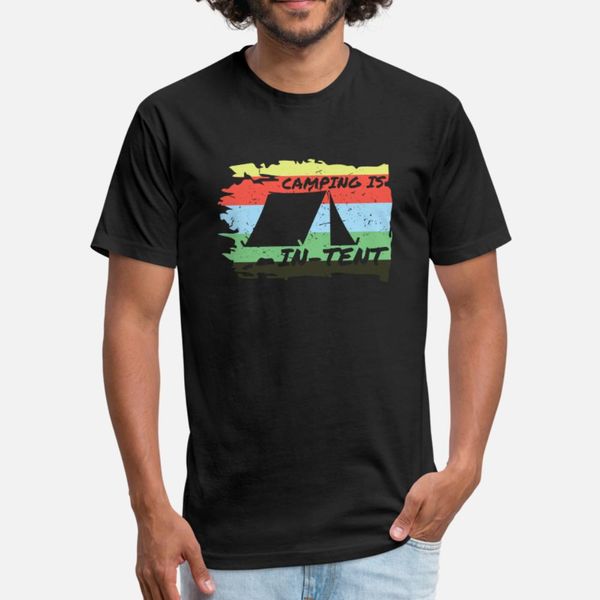 

camping tent adventure t shirt men custom tee shirt round neck letters gift funny casual summer style leisure shirt