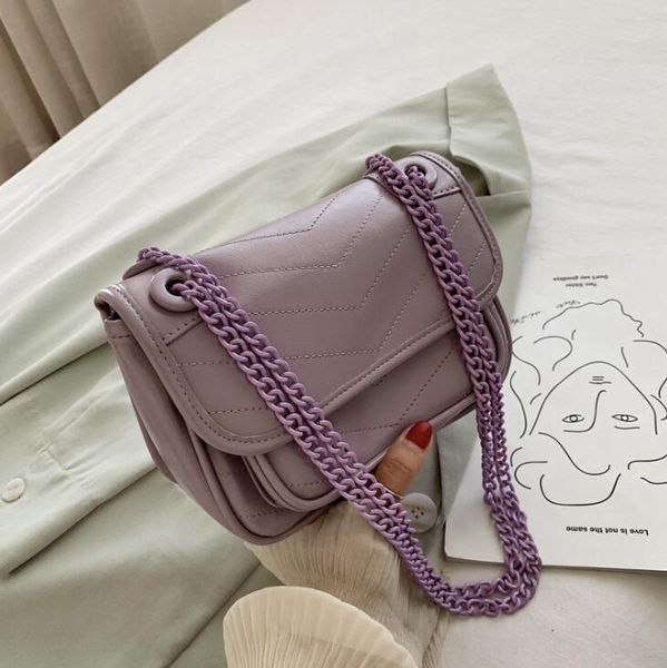 

Fashion Women Chain Handbags Lady Plain Shoulder Bags High Quality Crossbody Women Totes Causal Bag