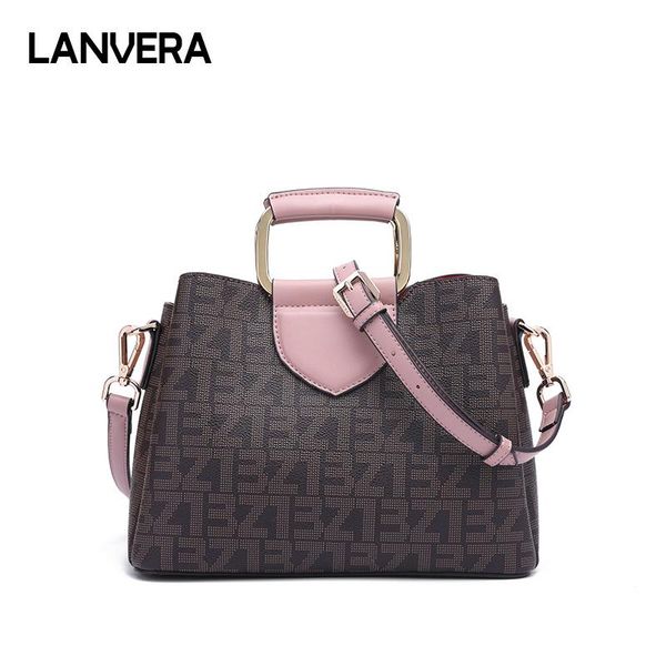 

2020 new messenger bag european and american fashion handbag large capacity trend printing middle-aged shoulder bag l9066