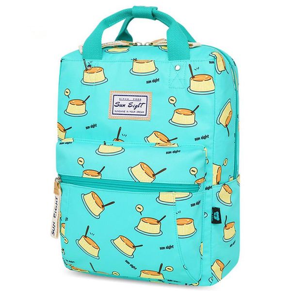 

designer- candy color children schoolbag grades school bag backpack burdens ultralight waterproof nylon students travel book bags handbag