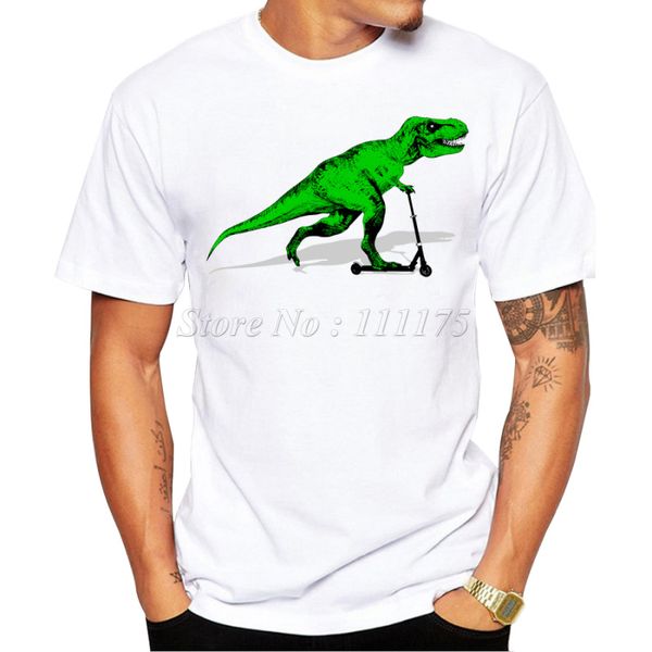 

2019 new funny skate rexprinted men's t shirt cool summer casual tee