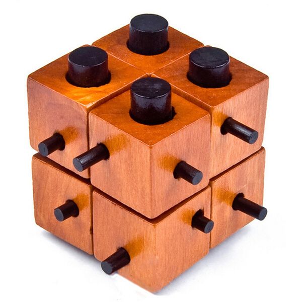 

puzzle game montessori educational magic box of 8 parts for and children wooden toys of kong ming lock c0927