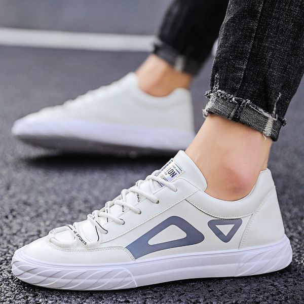 

men breathable sports fashion casual men's trendy shoes fashion mens casual shoes mesh lace-up masculino zapatillas hombre, Black