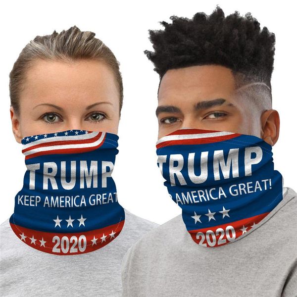 

trump 2020 election face shield mask biden seamless magic scarf keep america great headbands cycling headwear neck for party mask, Black
