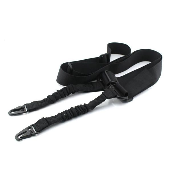 

multi-function double point belt fan strap lanyard rope task black in stock equipment, Black;gray