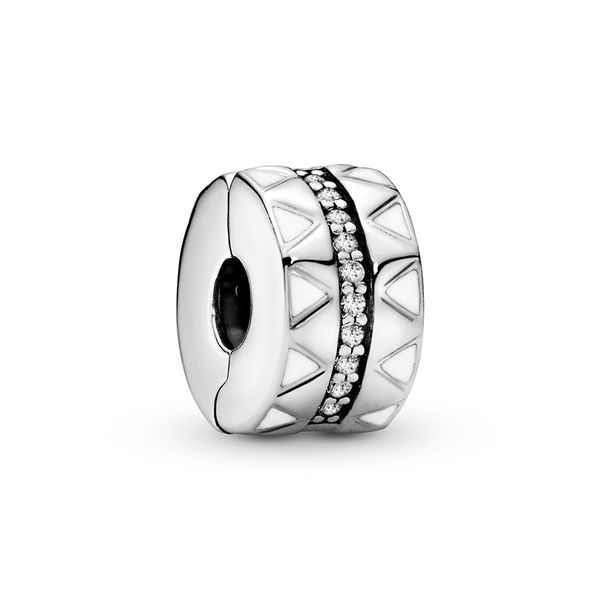 

2020 new original authentic ale 925 sterling silver jagged lines clip charms beads fit pandora style bracelets for diy jewelry design making, Black