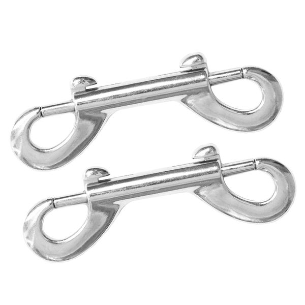 

2x double end release hook clip long pin snap hook heavy