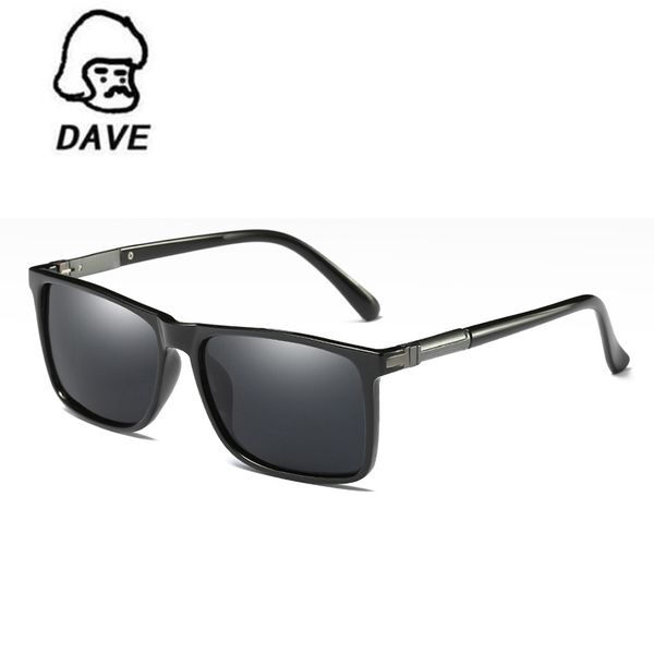 

sunglasses dave square polarized men brand designer aluminum magnesium alloy sun glasses for male driving eyewear oculos uv400, White;black