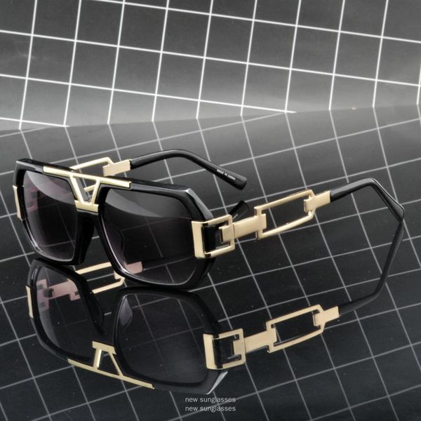 

mincl black sunglasses women oversize vintage square fashion flat gradient sun glasses men rimless large frame uv400 nx, White;black