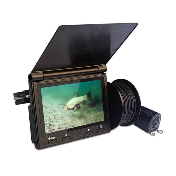 

25m 4.3 inch monitor 1000tvl fish finder underwater fishing camera with fishing rod 175 degrees sea wheel camera for