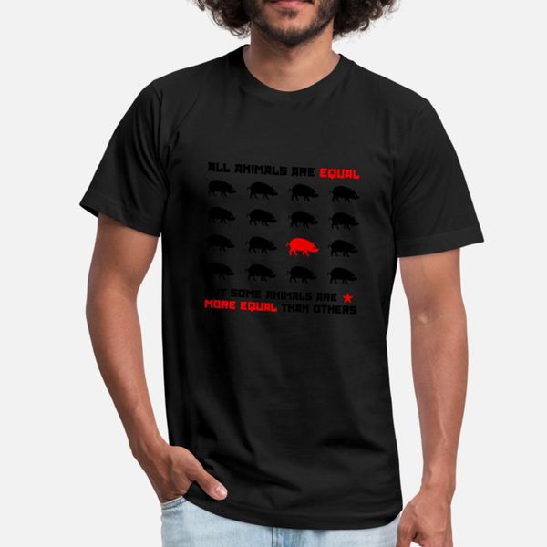 

все животные равны 2 т рубашки мужчины designs с коротким рукавом o шеи стандартный подарков юмор spring оригинал рубашка