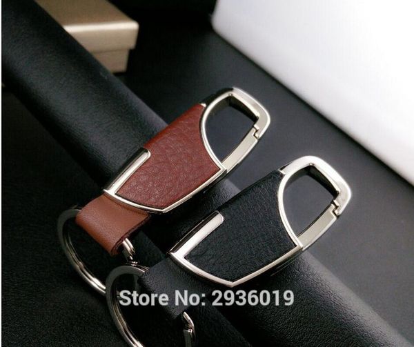 

keychains car-styling leather key chain car ring for buick regal excelle encore lacrosse emblem rendezvous gs accessories, Silver
