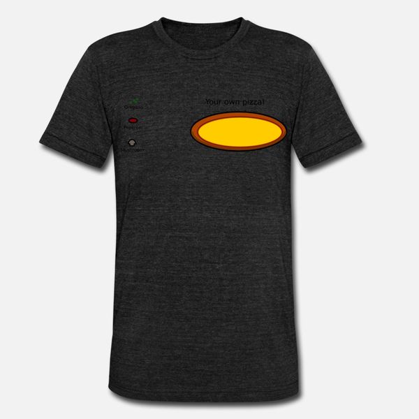 

create your own pizza t shirt men design short sleeve size s-3xl normal gift new fashion spring cool shirt