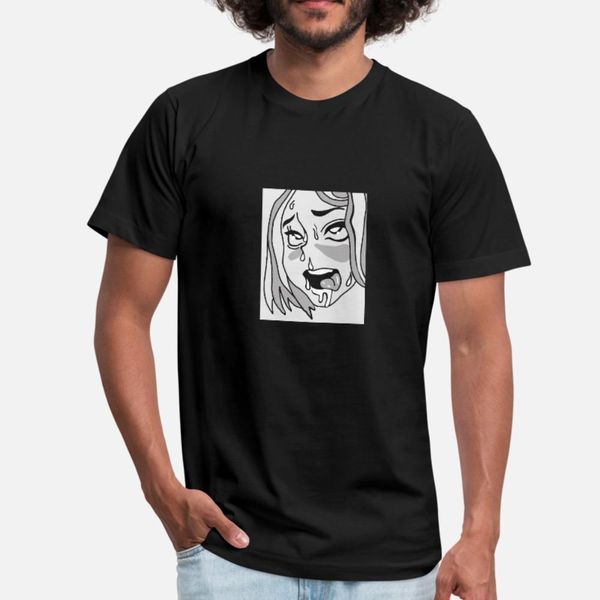 

ahegao hentai manga anime face cospla t shirt men designs tee shirt size s-3xl basic solid fit comfortable summer trend shirt