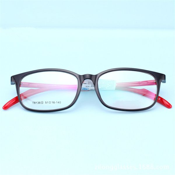 

the new mens eyewear prescription fashion plain mirror tr90 men eyeglasses frame women prescription eye glasses, Black