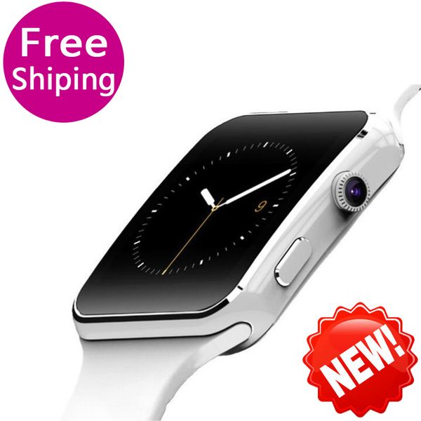 

new arrival x6 smart watch with camera p touch screen support sim tf card bluetooth smartwatch fashion call