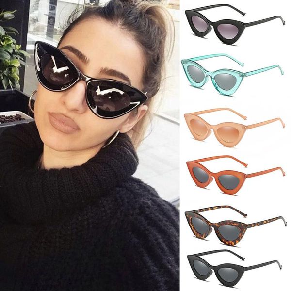 

fashion man women cat eye sunglasses glasses shades vintage retro style glasses oculos feminino sunglasses #yl10, White;black