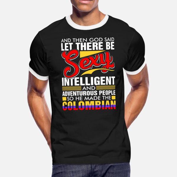 

intelligent colombian t shirt men design short sleeve size s-3xl pattern loose comfortable spring autumn standard shirt