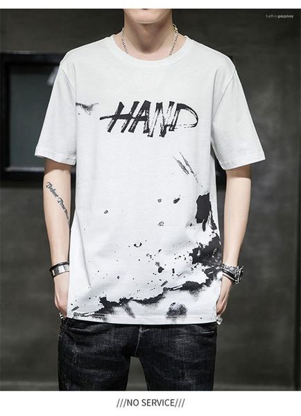 

harajuku tshirt streetwear new mens t shirt mens letter o neck tshirt summer short sleeve fun, White;black