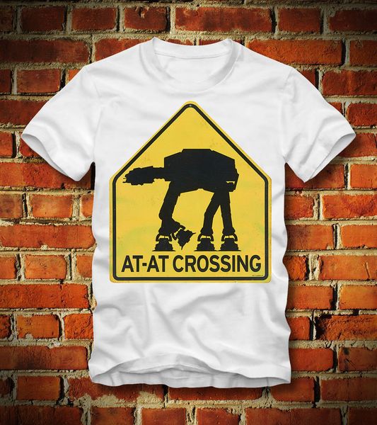 

2019 new summer tee shirt funny t shirt at crossing darth vader death star vintage wars stormtrooper custom t-shirt