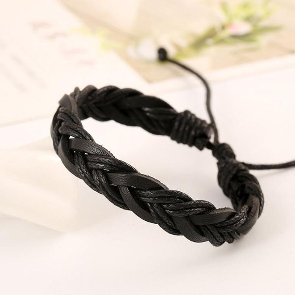 

fashion hand-woven bracelet couple men and women wild personality hand strap retro bracelet jewelry gift, Golden;silver
