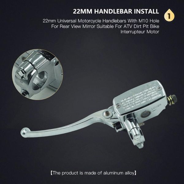 

1 пара 22mm принадлежности для мотоциклов дисковый тормоз upper pump гидроузел левый правый с 22мм диаметр handlebar