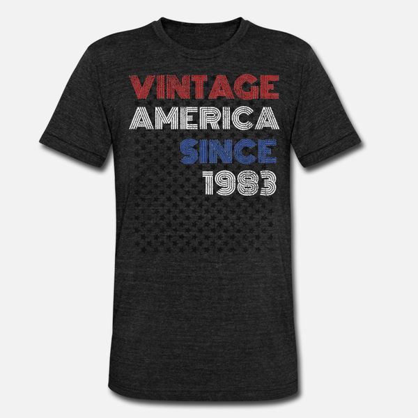 

patriotic vintage 1983 36th birthday graphic t shirt men designing 100% cotton s-xxxl outfit gift humor spring autumn pattern shirt