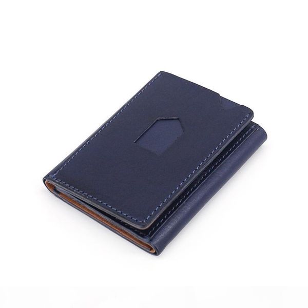 

2020 fashion genuine leather men wallet leisure women wallet leather purse for men card holders wallet c6219, Red;black