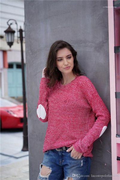 

with heart panelled female fashion donna casual warm clothes designer womens solid sweaters long sleeve, White;black