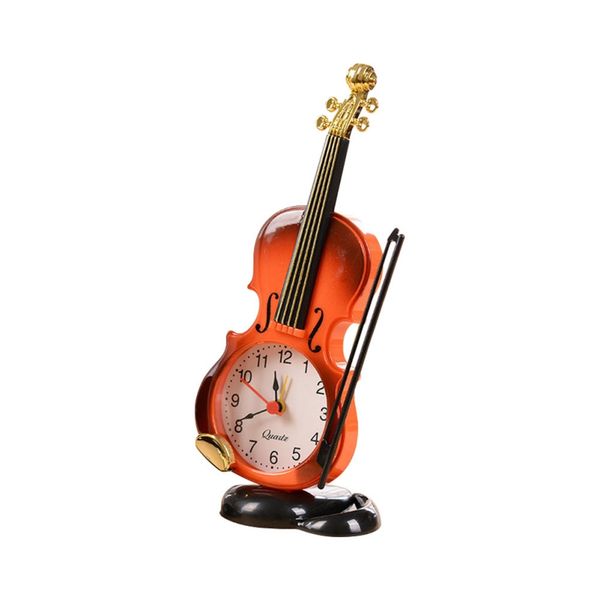 

2020 интерьер автомобиля violin будильник инструментальная стиль desktop clock гостиная пластиковые украшения студенческое бюро