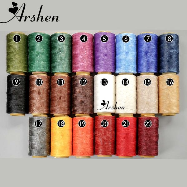 

yarn multicolor durable 240 meters 1mm 150d flat leather waxed thread cord for diy handicraft tool hand stitching high quality, Black;white